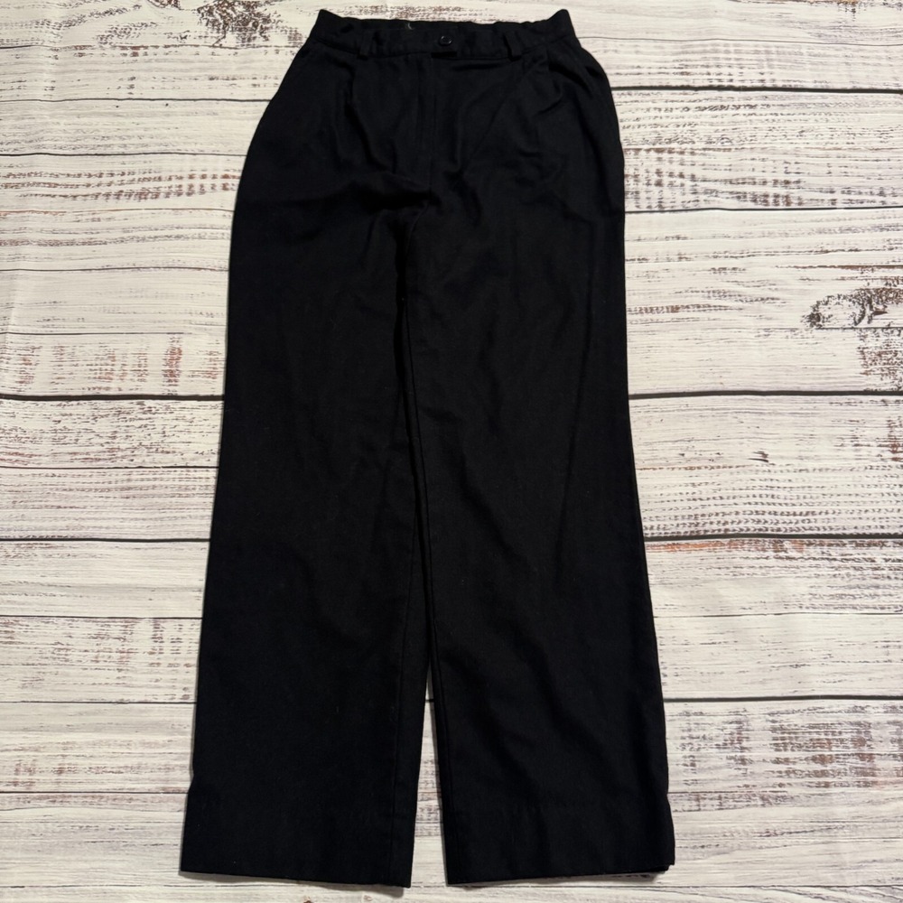Vintage Pendleton‎ Wool Dress Pants Black Women's Size 4 (22x24)